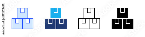 Supply Multiple Style Icon Set Vector 