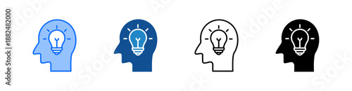 Knowledge Multiple Style Icon Set 