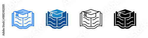 Education Multiple Style Icon Set 