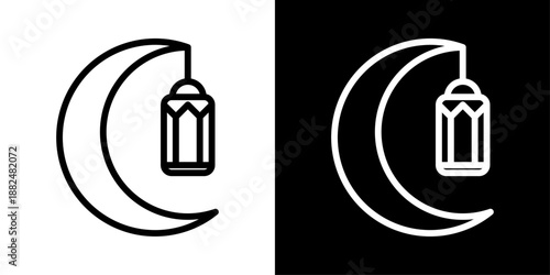 Ramadan Kareem icon representing holy month greetings, spiritual blessings, Islamic celebration, faith, and festive Ramadan wishes.