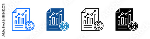 Finance Multiple Style Icon Set 