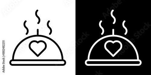 Dinner icon representing evening meal, Ramadan dining, iftar gathering, family food, hospitality, and cultural tradition.
