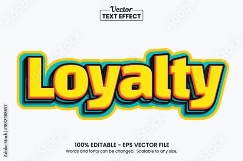 Yellow Pop Art 3D Editable Text Effect - Retro Sticker Style