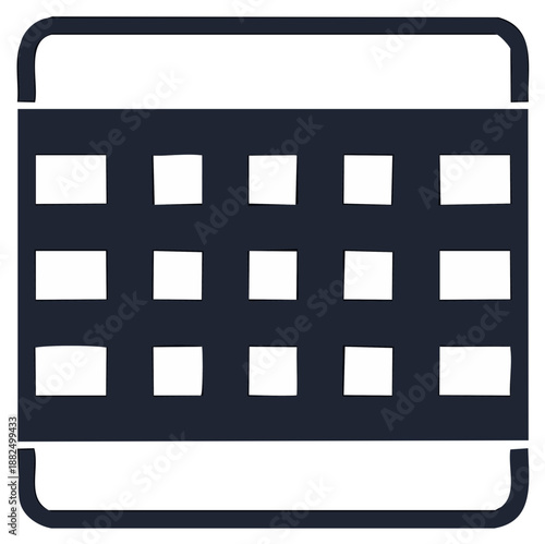 Calendar Icon Depicting Time Organization for Events and Appointments, Scheduling Tool for Business, Vector Symbol for Website and Apps