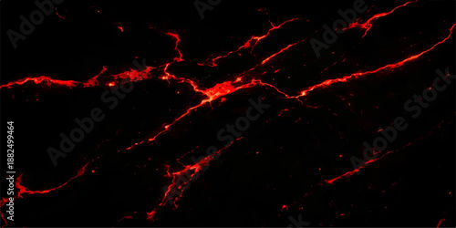 An abstract red and black background featuring a burning fire explosion with orange flames, smoke, and bright energy light elements in a textured illustration design