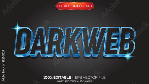 3d text effect dark web theme