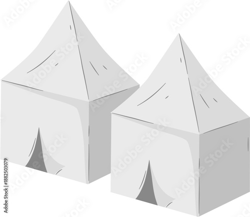 Vector illustration of Mina tent