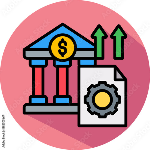 Monetary Policy isometric icon
