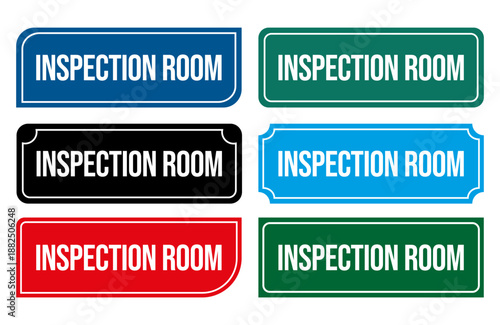 Inspection Room Door Sign Illustration Printable Door Signs for inspection areas