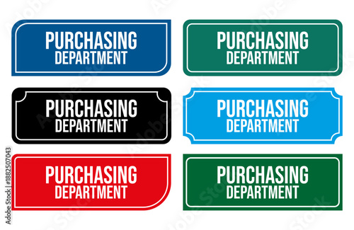Purchasing Department Door Sign Illustration Printable Door Signs for procurement teams