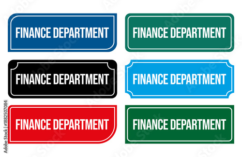 Finance Department Door Sign Illustration Printable Door Signs for financial offices