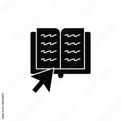 e book concept line icon. Simple element illustration.e book concept outline symbol design.