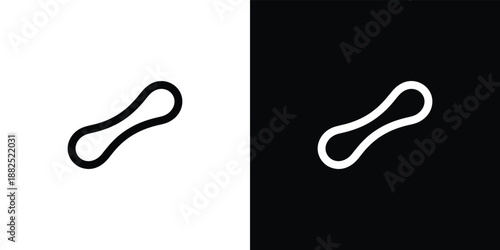 Infinity Symbols on White and Black Backgrounds contrast