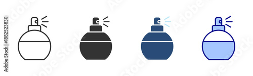 Perfume Icon Set. Designed In Multi Style