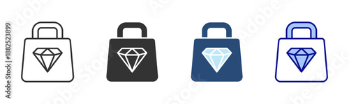 Luxury Icon Set. Designed In Multi Style