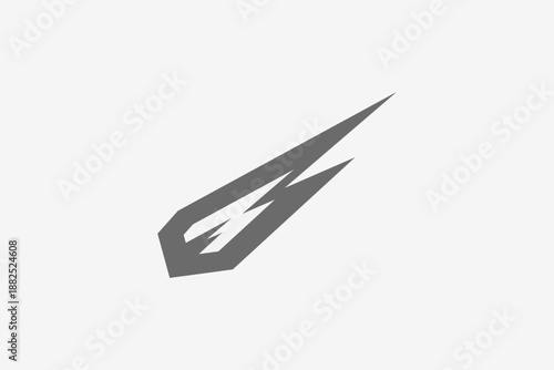 meteor speed move down fast logo