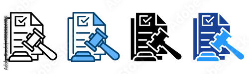 Regulation Icon Multiple Style Vector Collection   