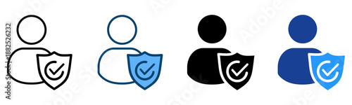 Protection Icon Multiple Style Vector Collection   