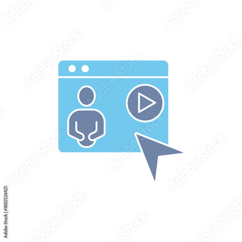 audio course concept line icon. Simple element illustration. audio course concept outline symbol design.