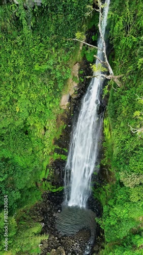 waterfall in the mountains