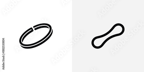 Two Black Infinity Symbols on White Background