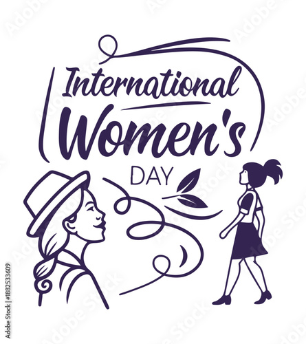 Wallpaper Mural International Women’s Day Typography Vector Illustration Design Torontodigital.ca