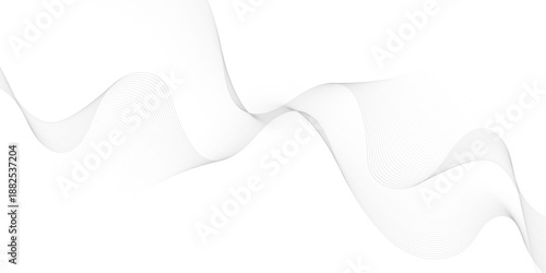 Abstract wave blend lines on transparent background. Design for banner, wallpaper, background and many more. Undulate Grey Wave Swirl, frequency sound wave, twisted curve lines with blend effect.