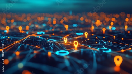 Network connectivity in modern digital world.