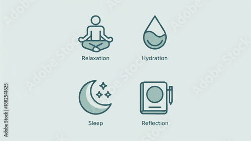 Clean Vector Icon Set Featuring Four Social Media and Networking Symbols for Online Engagement