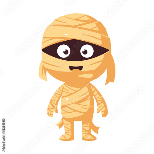 Cute Mummy Character - Cartoon Halloween Icon