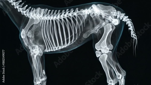 Wallpaper Mural Dog Skeleton X-Ray - A Detailed Anatomical Study and Veterinary Insight. Torontodigital.ca