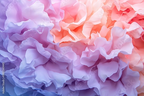 Elegant pastel flower petals with soft colors creating a dreamy floral background