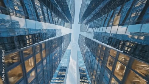 Wallpaper Mural Modern Skyscraper Architecture Looking Up. Torontodigital.ca