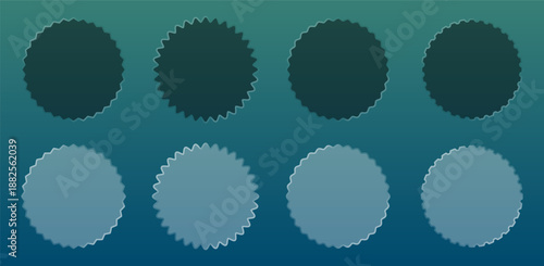 Set of sale sticker, price tag, starburst, quality mark, sunburst badges with liquid glass style