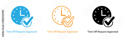 Time off request approved icons