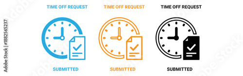 Time off request icons