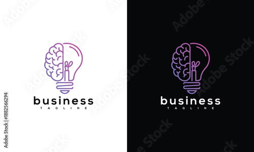 Creative Business Ideas Illuminated by Innovative Thinking and Brainstorming Sessions with Colleagues in a Modern Office Environment from a Front View