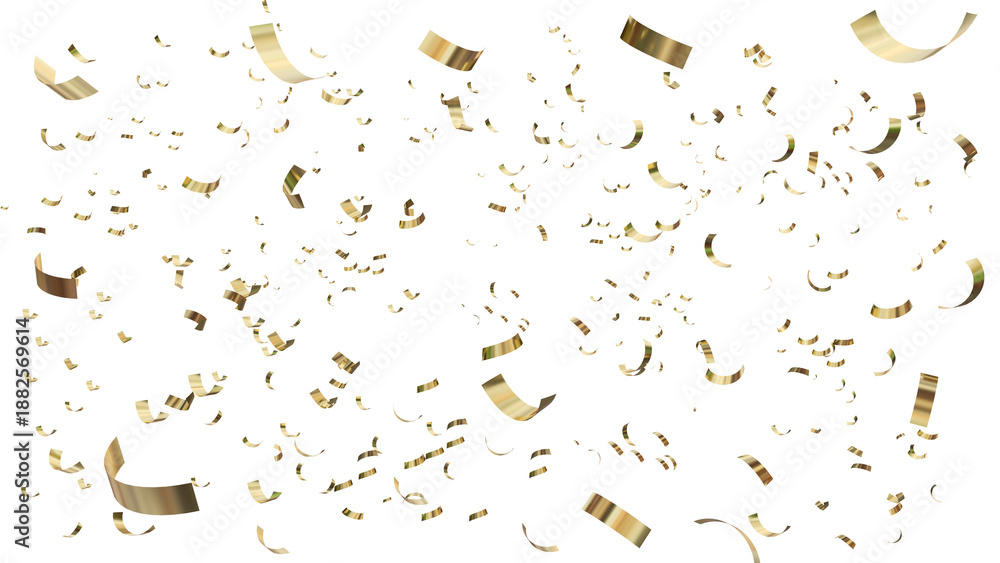 Obraz premium confeti confetti blured red golden falliing - 3d rendering