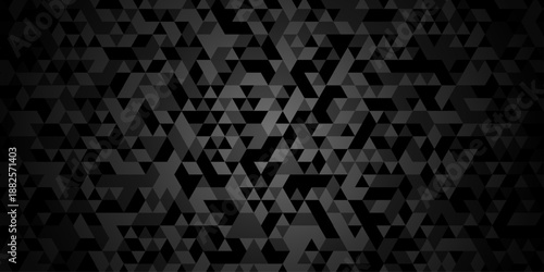 Abstract geometric wall tile and metal cube background triangle wallpaper. Seamless geometric pattern low polygon backdrop background. Gray diamond overlap polygonal background.