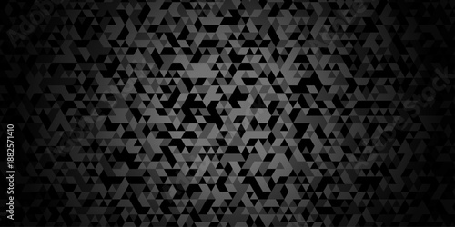 Abstract geometric wall tile and metal cube background triangle wallpaper. Seamless geometric pattern low polygon backdrop background. Gray diamond overlap polygonal background.