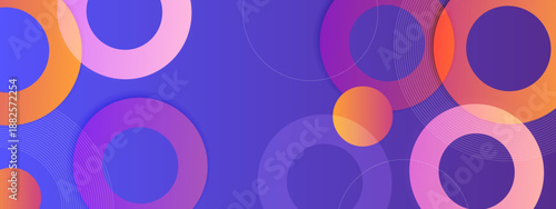 Sophisticated abstract design with layered translucent rings and tech-inspired orbital dotted patterns