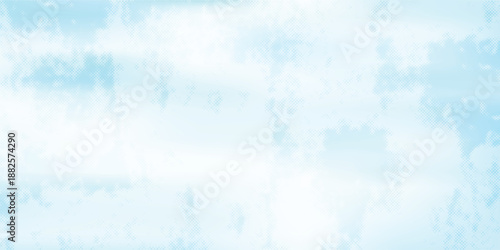 Hand painted light blue background with watercolor, abstract watercolor scraped grungy background, Modern and paper texture design with sky blue cloud paint brush.