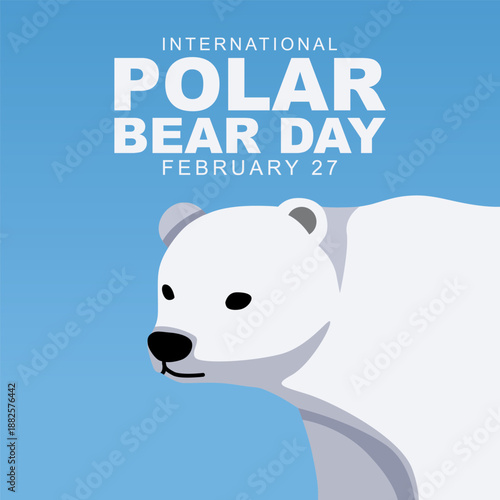 vector graphic of International Polar Bear Day ideal for International Polar Bear Day celebration