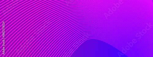 Aesthetic purple to pink gradient featuring rhythmic wavy lines that suggest a digital topography or synthetic landscape