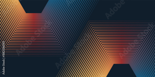 Abstract colorful 70s background vector. Vintage retro wallpaper with rainbow stripes and wavy lines.