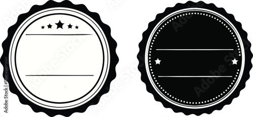 30-Day Money-Back Guarantee set Seals blank templete.