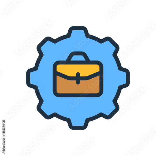 Job Description Icon - Lineal Color