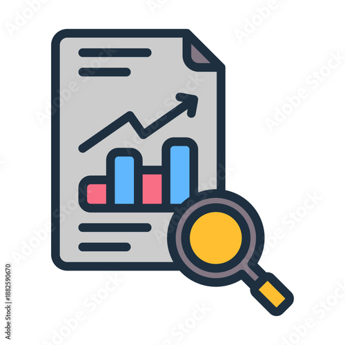 Annual Review Icon - Lineal Color