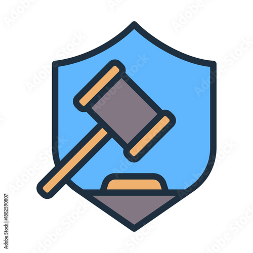Compliance Policy Icon - Lineal Color