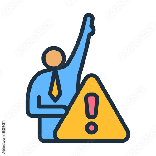 Grievance Icon - Lineal Color